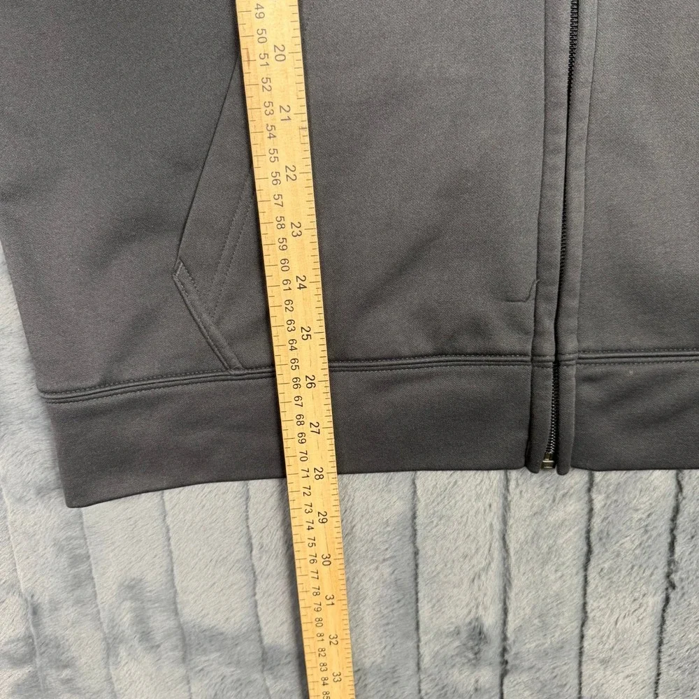 The North Face Mens Run NYC 2015 Full Zip Hoodie Gray Red Large Athletic Jacket